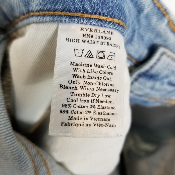 Everlane  Women The Way-High Hourglass Skinny Jean Sz 27 R  Blue Cotton Blend - Picture 6 of 6
